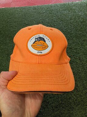 Budweiser Chicago Bears 1946 World Champions Retro Hat Orange OSFM Streetwear